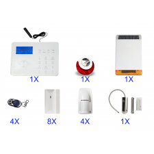 Photo kit NB SECUR DV20-B L 2 433Mhz solaire transmetteur téléphonique GSM et box